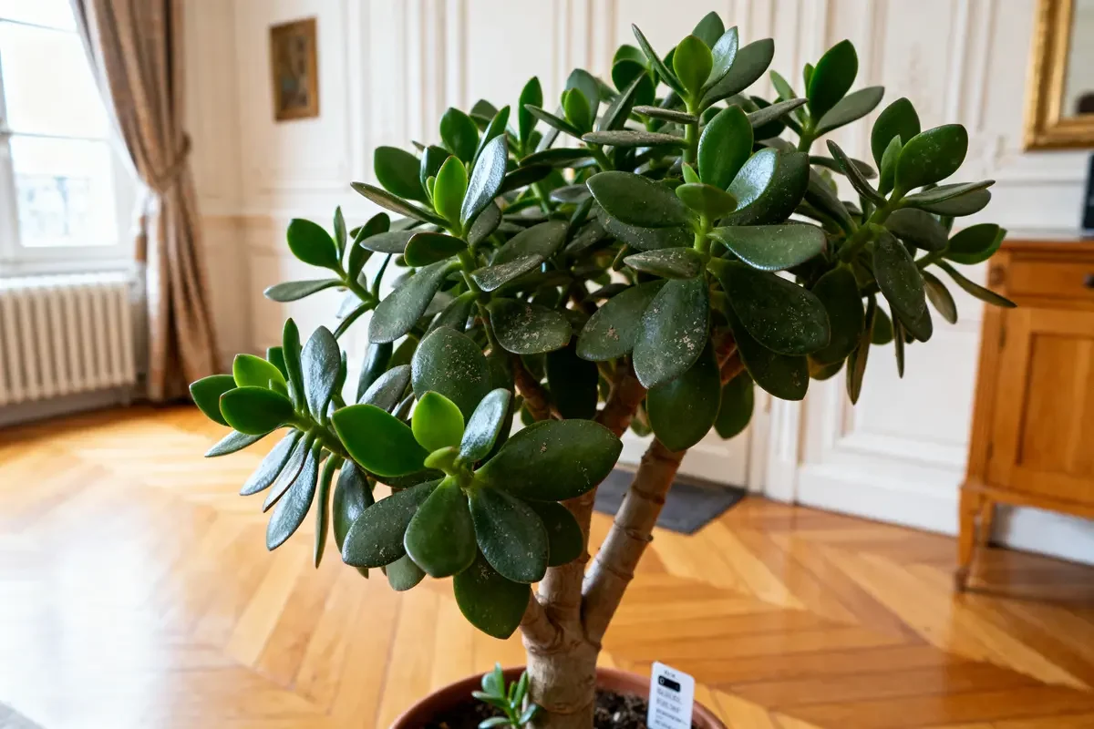 Plante succulente arbre de jade intérieur symbolisant prospérité signification de l'arbre de jade