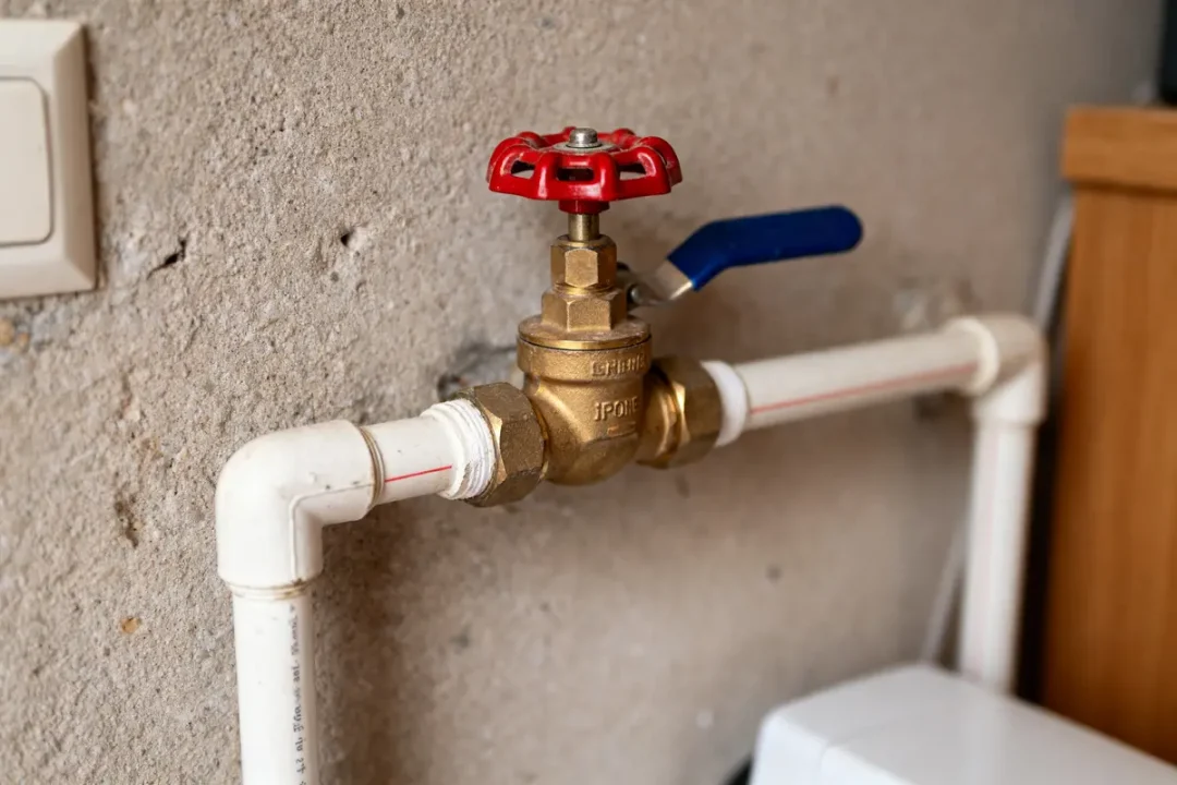 Robinet et tuyauterie illustrant la durée de vie d'un réducteur de pression d'eau