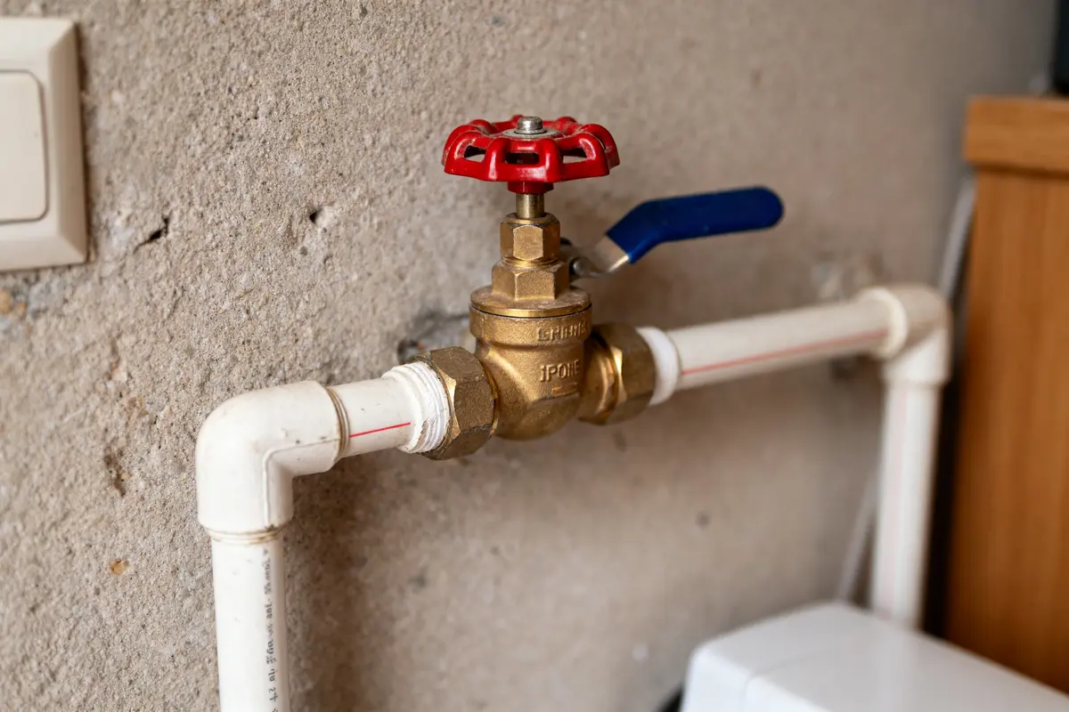 Robinet et tuyauterie illustrant la durée de vie d'un réducteur de pression d'eau